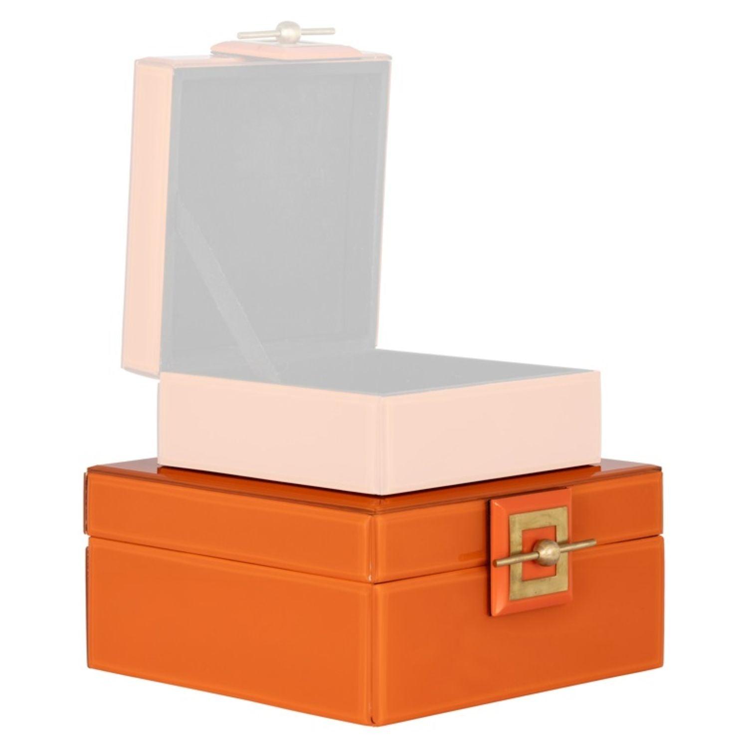 Richmond Interiors Bodine Orange Jewellery Box JB - 0055 - Fellini Home Ltd