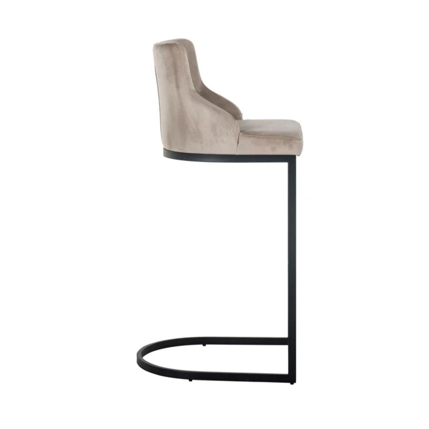 Richmond Interiors Bolton Barstool in Khaki and Black S4579 FR - Fellini Home Ltd