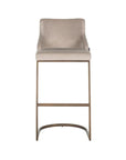 Richmond Interiors Bolton Barstool in Khaki and Brushed Gold S4580 FR - Fellini Home Ltd