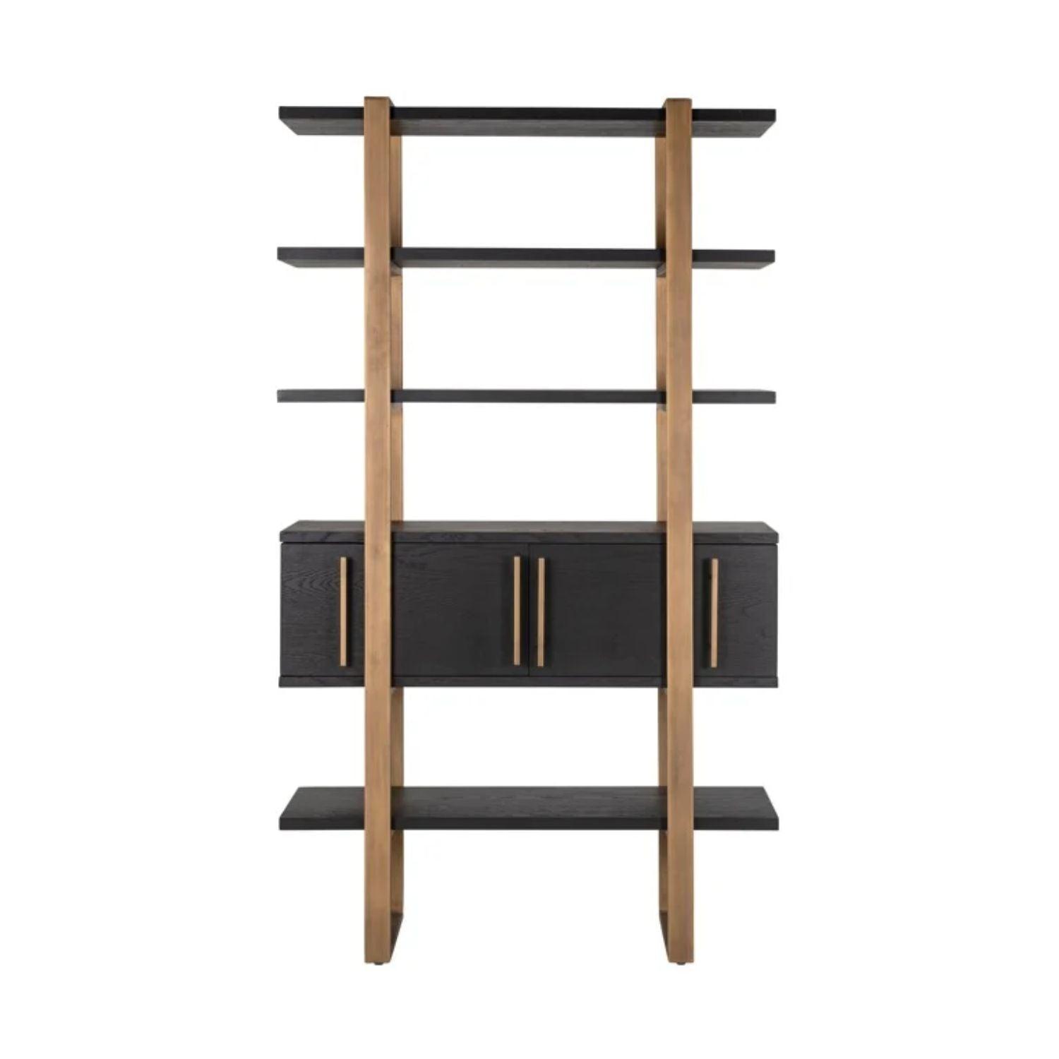 Richmond Interiors Cambon 4 Door 4 Shelves Display Unit 7804 - Fellini Home Ltd