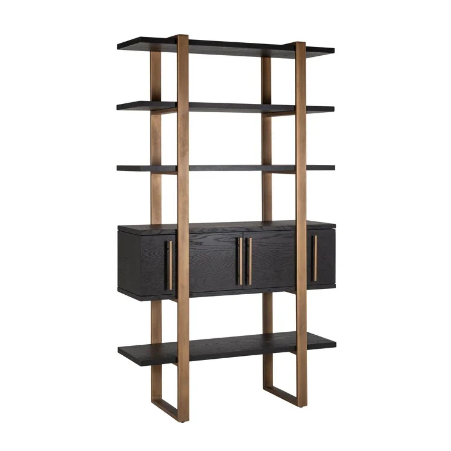 Richmond Interiors Cambon 4 Door 4 Shelves Display Unit 7804 - Fellini Home Ltd