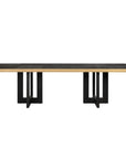 Richmond Interiors Cambon Dining Table In Coffee Brown & Black 7809 - Fellini Home Ltd