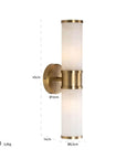 Richmond Interiors Charlize Brushed Gold Wall Lamp ML - 0021 - Fellini Home Ltd