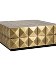 Richmond Interiors Collada Coffee Table In Brushed Gold 7587 - Fellini Home Ltd