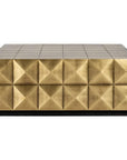 Richmond Interiors Collada Coffee Table In Brushed Gold 7587 - Fellini Home Ltd