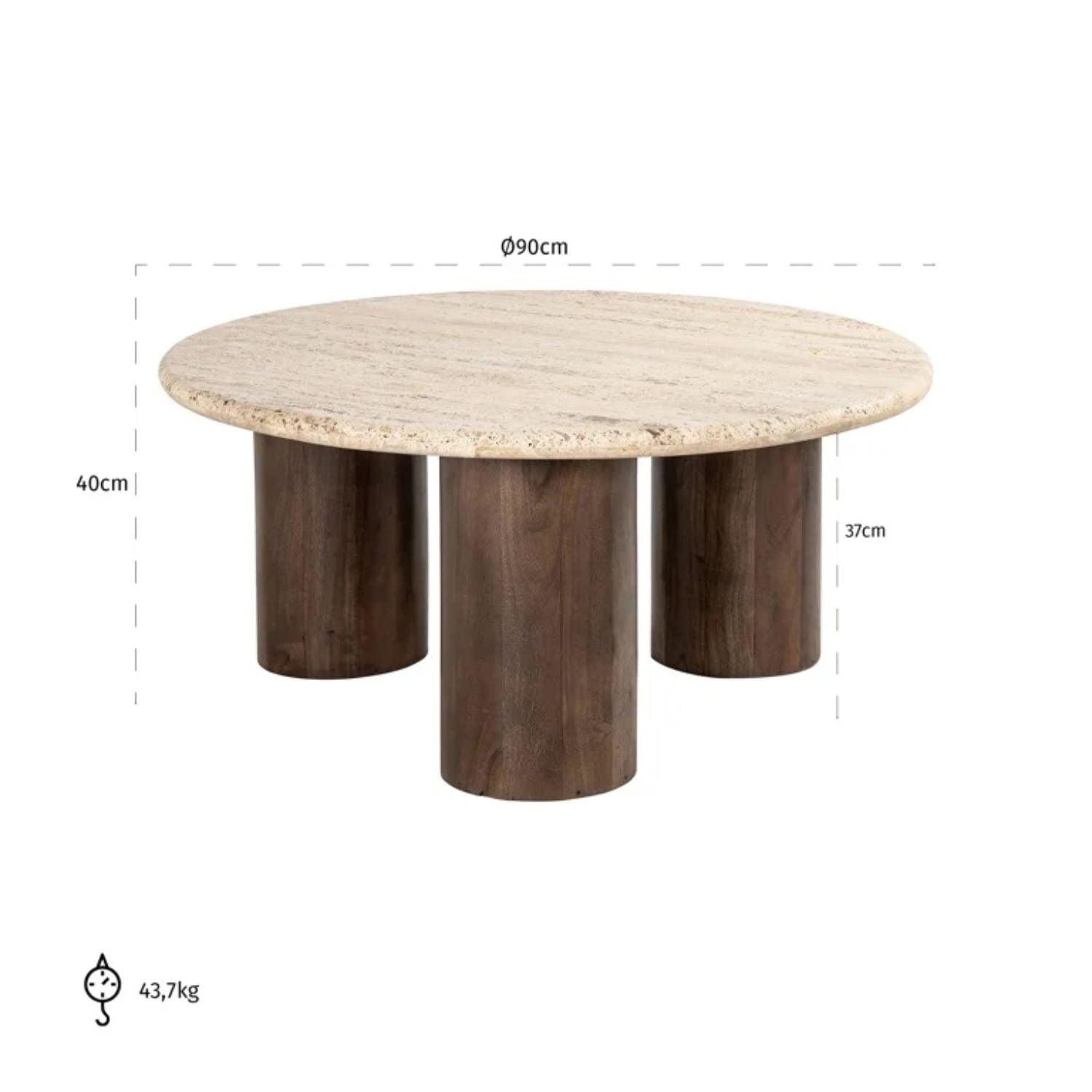 Richmond Interiors Douglas Coffee Table - Round 7931 - Fellini Home Ltd