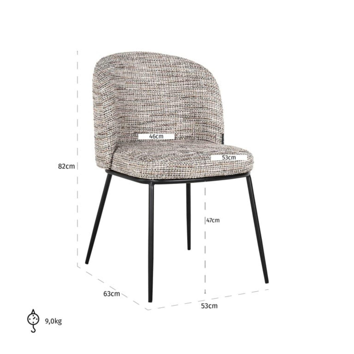 Richmond Interiors Elvi Trendy Nature Fire Retardant Chair S4750 FR - Fellini Home Ltd