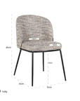 Richmond Interiors Elvi Trendy Nature Fire Retardant Chair S4750 FR - Fellini Home Ltd