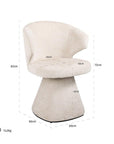 Richmond Interiors Gatsbi Chair Beige Chenille S4748 FR - Fellini Home Ltd