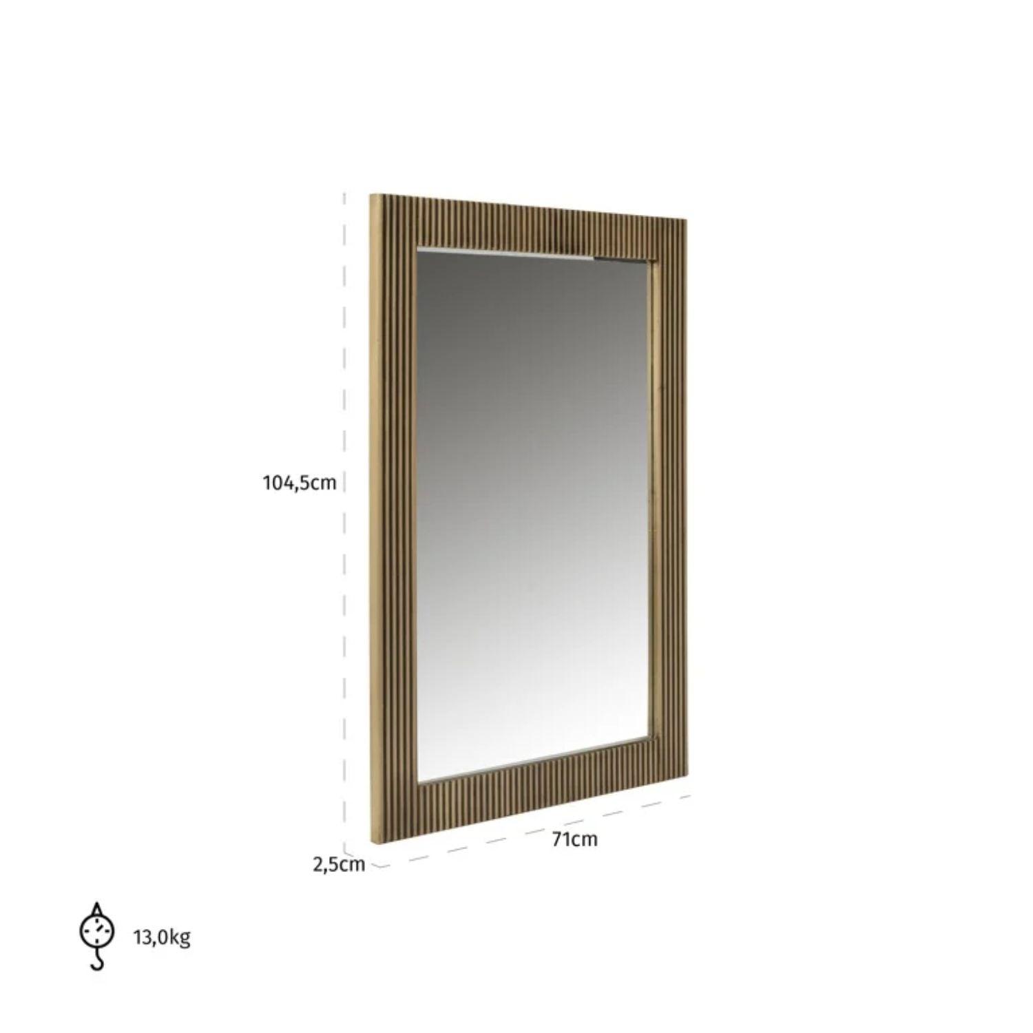 Richmond Interiors Ironville Rectangular Mirror MI - 0073 - Fellini Home Ltd