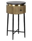 Richmond Interiors Ironville Side Table 7605 - Fellini Home Ltd