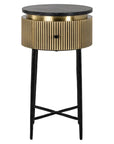 Richmond Interiors Ironville Side Table 7605 - Fellini Home Ltd