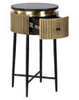 Richmond Interiors Ironville Side Table 7605 - Fellini Home Ltd