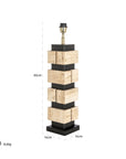 Richmond Interiors Madiq Black Table Lamp LB - 0148 - Fellini Home Ltd