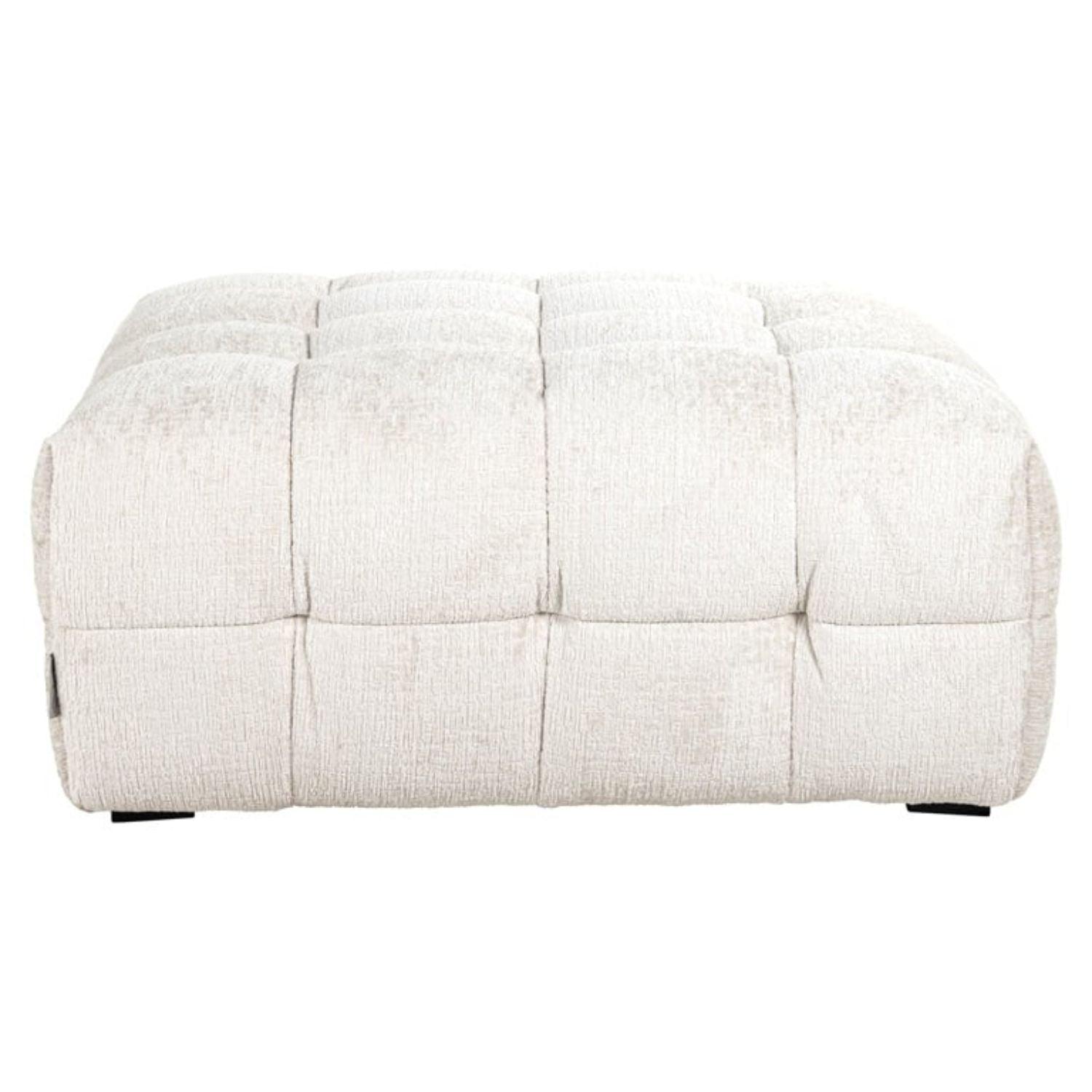 Richmond Interiors Merrol Fusion Pouffe In Cream S5153 FR - Fellini Home Ltd