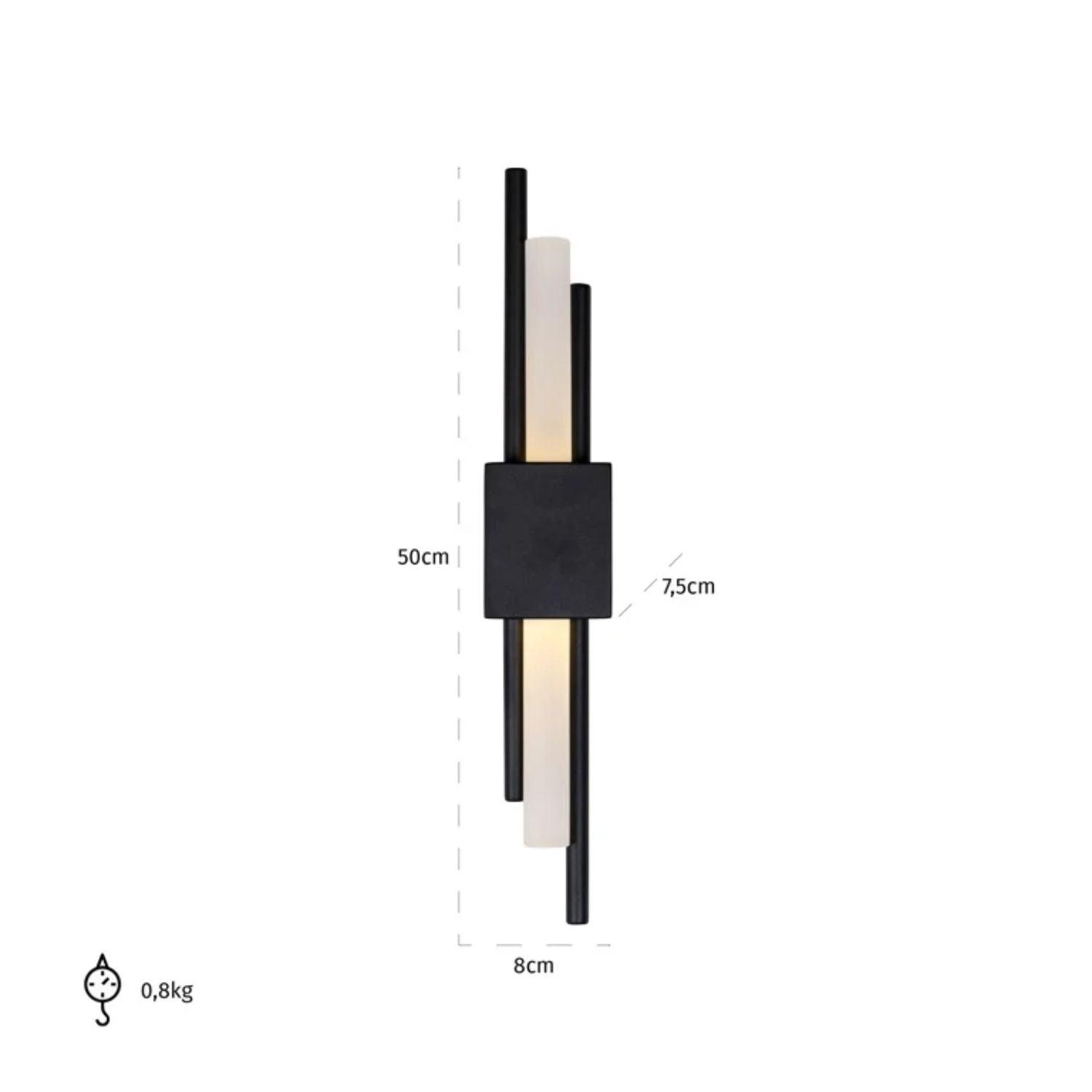 Richmond Interiors Mylas Black Wall Lamp ML - 0011 - Fellini Home Ltd