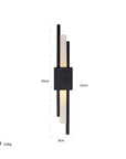 Richmond Interiors Mylas Black Wall Lamp ML - 0011 - Fellini Home Ltd