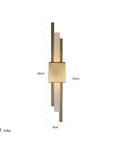 Richmond Interiors Mylas Gold Wall Lamp ML - 0010 - Fellini Home Ltd