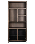 Richmond Interiors Oakura 2 Doors Left Split Brown Bookcase 6515 - Fellini Home Ltd