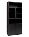 Richmond Interiors Oakura 2 Doors Left Split Brown Bookcase 6515 - Fellini Home Ltd