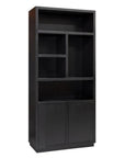 Richmond Interiors Oakura 2 Doors Right Split Brown Bookcase 6502 - Fellini Home Ltd