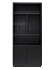 Richmond Interiors Oakura 2 Doors Right Split Brown Bookcase 6502 - Fellini Home Ltd