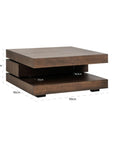 Richmond Interiors Oakura Coffee Table In Brown 6505 - Fellini Home Ltd