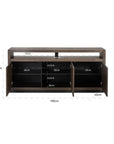 Richmond Interiors Oakura Sideboard 3 - Doors In Brown 6500 - Fellini Home Ltd