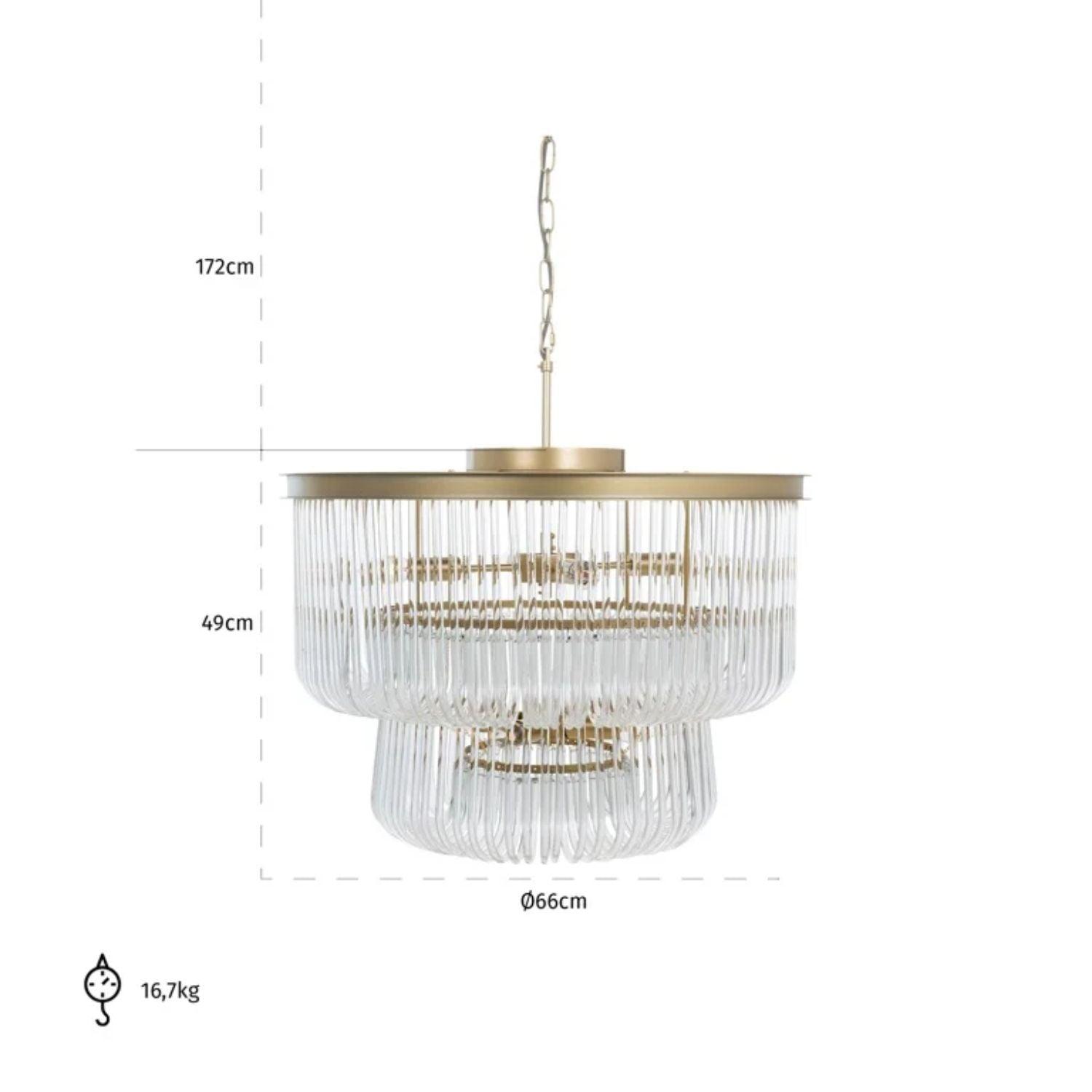 Richmond Interiors Romy Hanging Lamp HL - 0139 - Fellini Home Ltd