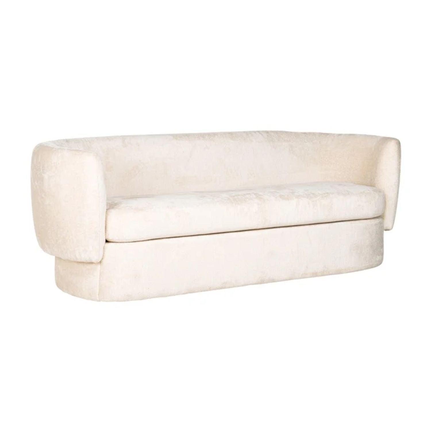 Richmond Interiors Sofa Donatella White Chenille S5132 - Fellini Home Ltd