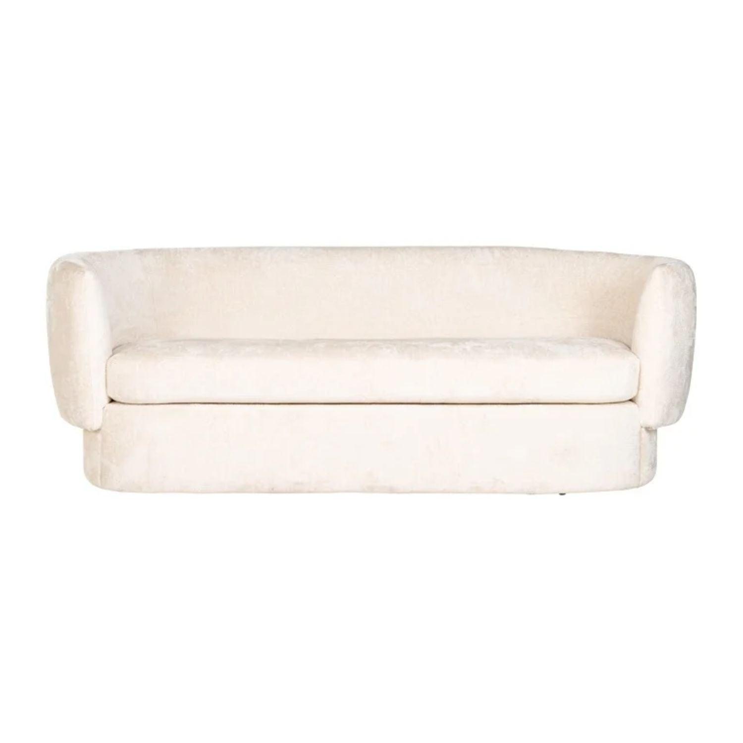 Richmond Interiors Sofa Donatella White Chenille S5132 - Fellini Home Ltd