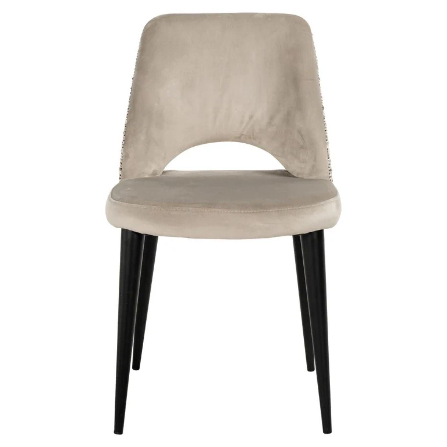 Richmond Interiors Tabitha Dining Chair in Trendy Nature and Quartz Khaki S4482 FR - Fellini Home Ltd