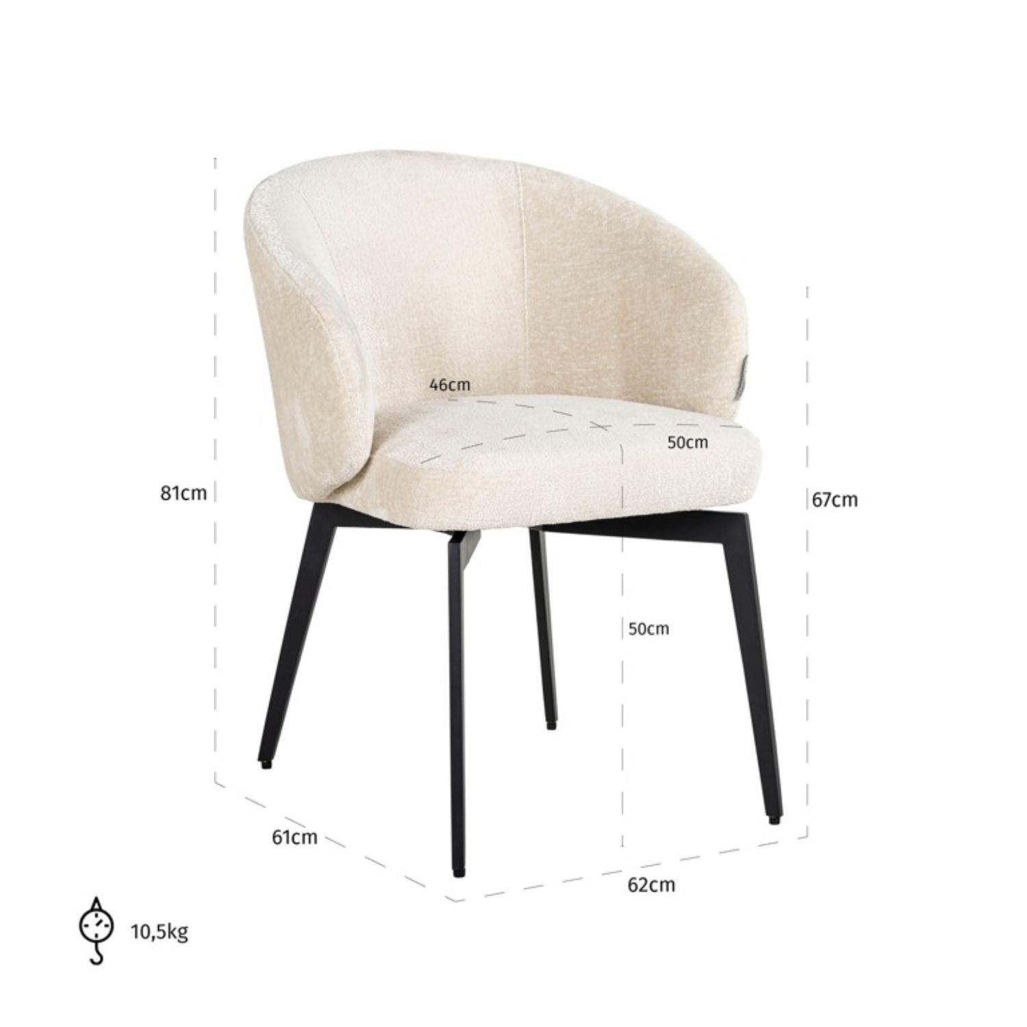 Richmond Interiors White Chenille Fire Retardant Chair Amphara S4594 FR - Fellini Home Ltd