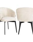 Richmond Interiors White Chenille Fire Retardant Chair Amphara S4594 FR - Fellini Home Ltd