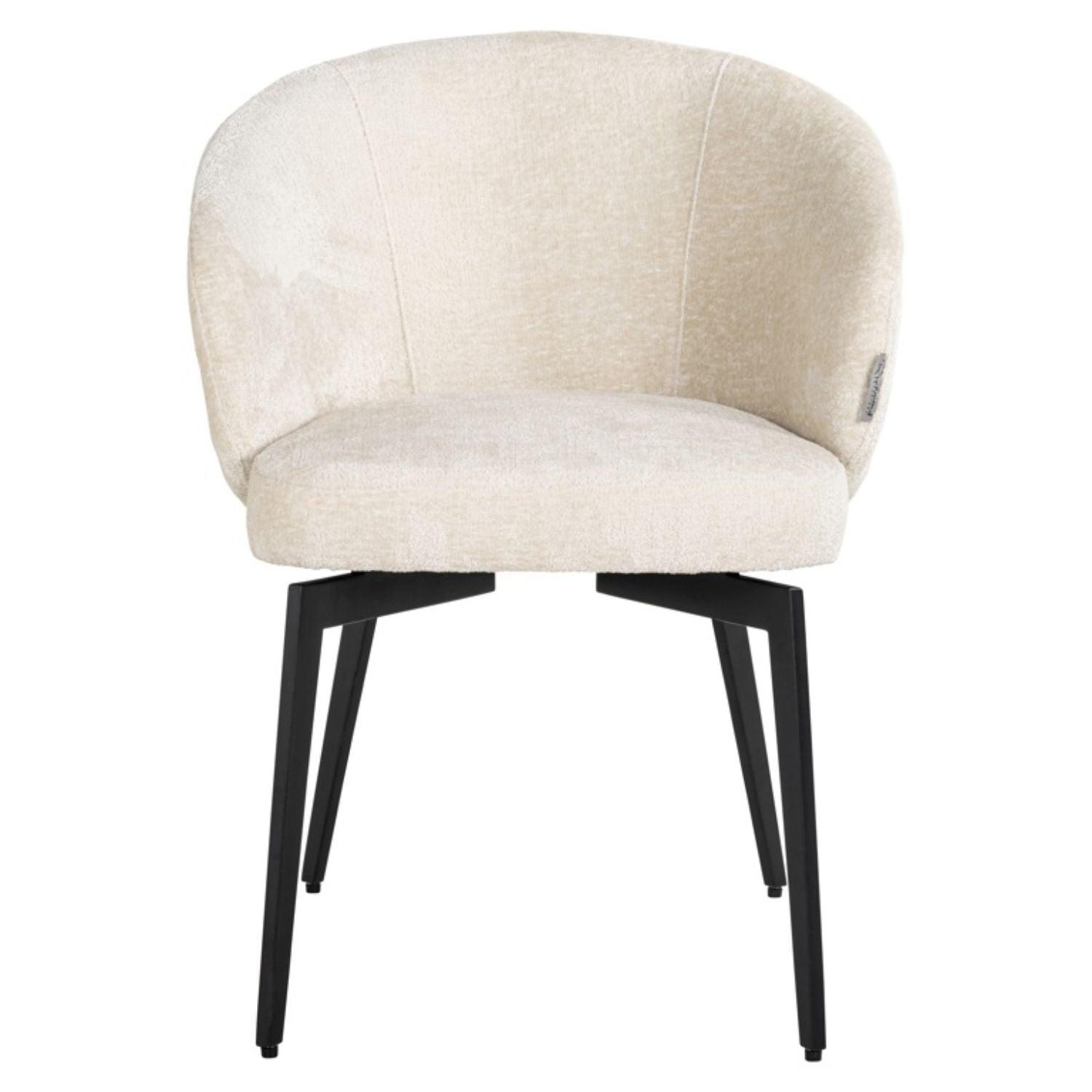 Richmond Interiors White Chenille Fire Retardant Chair Amphara S4594 FR - Fellini Home Ltd