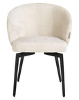 Richmond Interiors White Chenille Fire Retardant Chair Amphara S4594 FR - Fellini Home Ltd