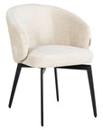 Richmond Interiors White Chenille Fire Retardant Chair Amphara S4594 FR - Fellini Home Ltd