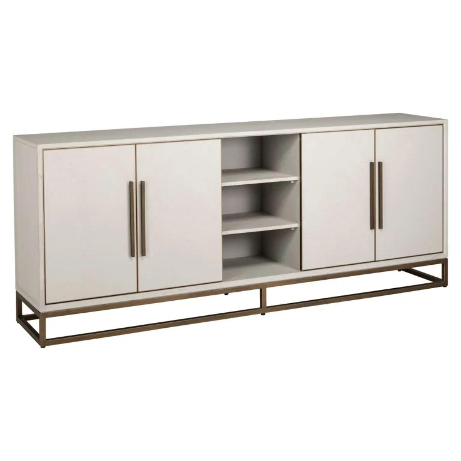 Richmond Interiors Whitebone Sideboard – 4 Doors 7793 - Fellini Home Ltd