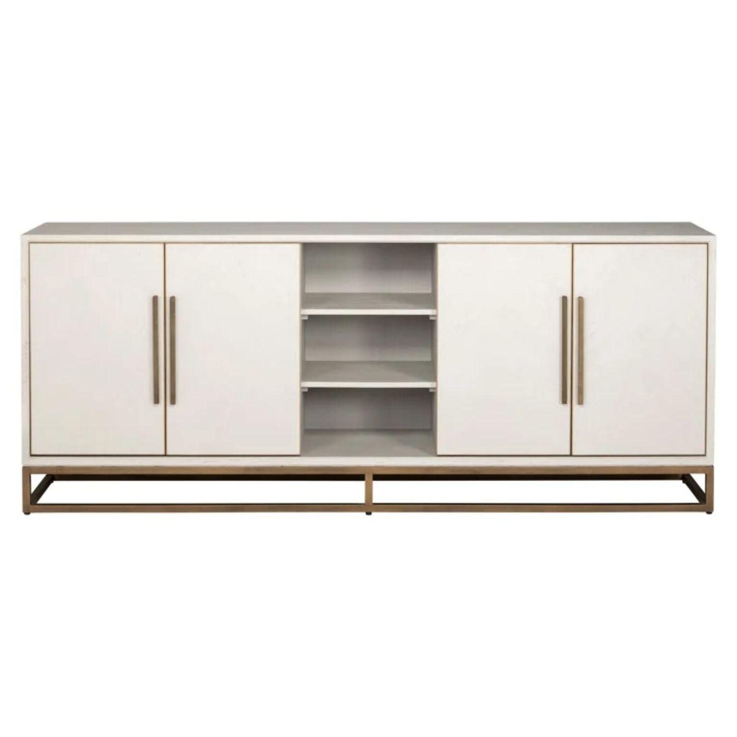 Richmond Interiors Whitebone Sideboard – 4 Doors 7793 - Fellini Home Ltd