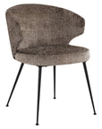 Richmond Interiors Xandra Stone Chenille Fire Retardant Dining Chair S4724 FR - Fellini Home Ltd