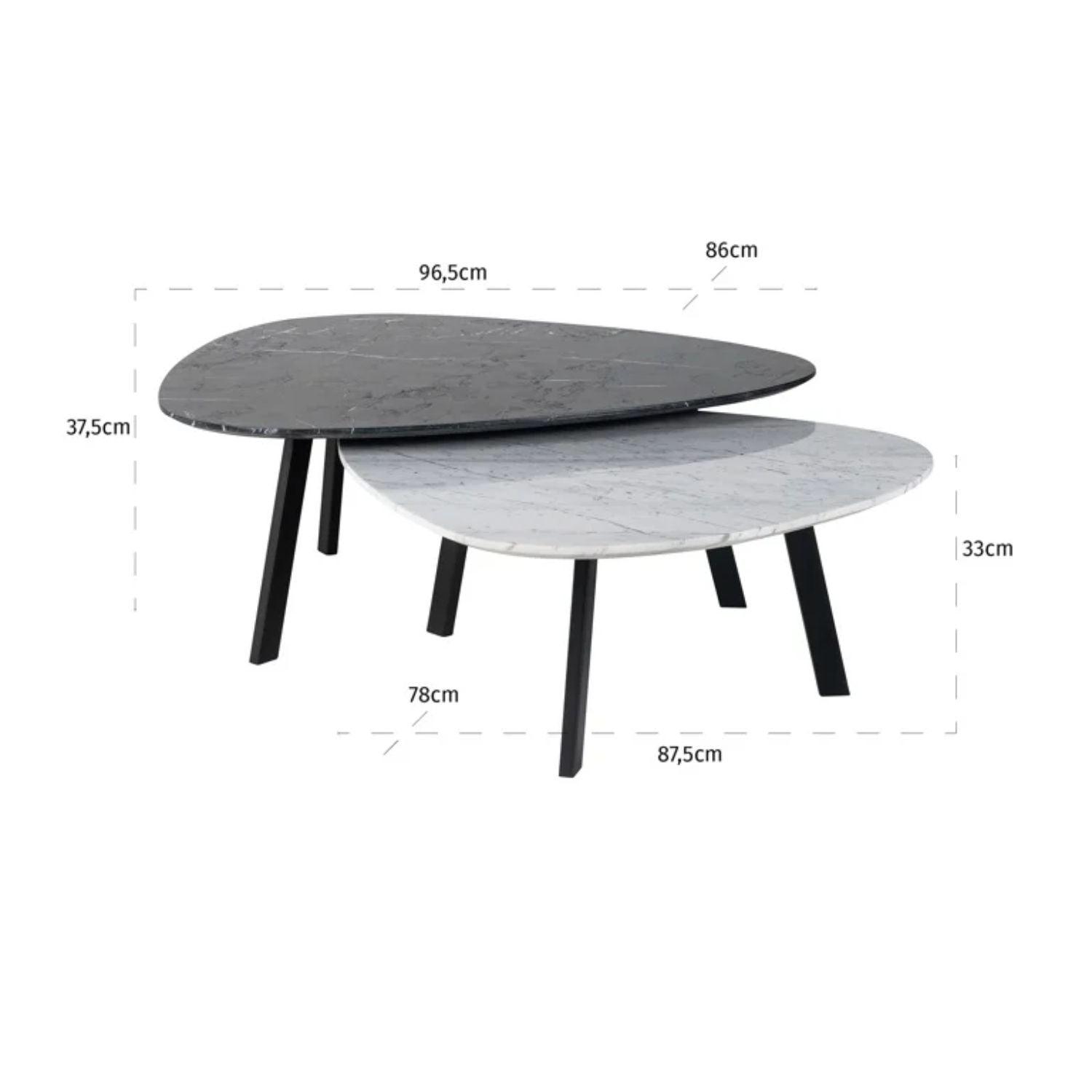 Richmond Trocadero Set Of 2 Coffee Tables 9474 - Fellini Home Ltd