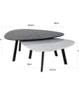 Richmond Trocadero Set Of 2 Coffee Tables 9474 - Fellini Home Ltd