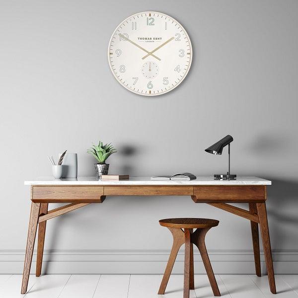 Thomas Kent Architect Wall Clock Salt - Fellini Home Ltd