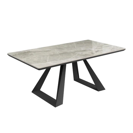 Torelli Lavante Grey Gloss Ceramic Coffee Table - Fellini Home Ltd