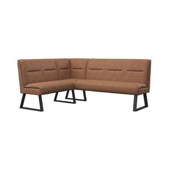 Torelli Leather Corner Bench - Fellini Home Ltd