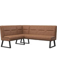 Torelli Leather Corner Bench - Fellini Home Ltd