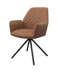 Torelli Lina Leather Swivel Dining Chair - Fellini Home Ltd