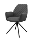 Torelli Lina Leather Swivel Dining Chair - Fellini Home Ltd