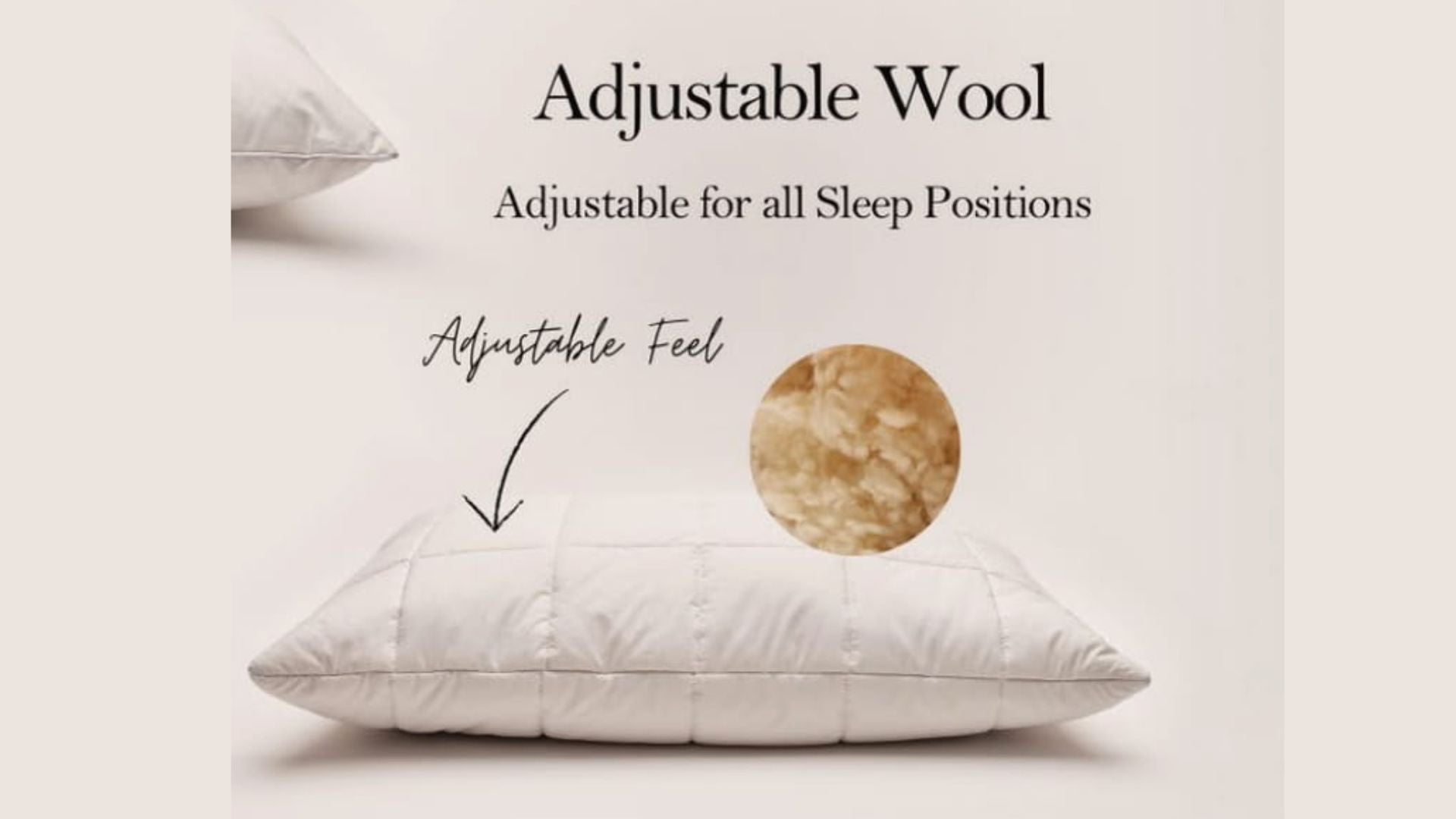 VISPRING Adjustable Wool Pillows - Fellini Home Ltd