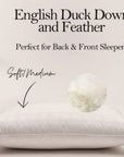 VISPRING English Duck Down & Feather Pillows - Fellini Home Ltd